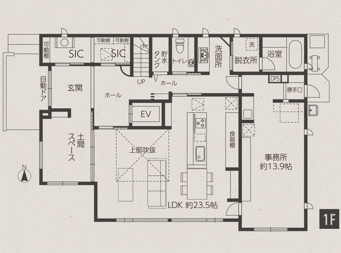 間取り図　1階