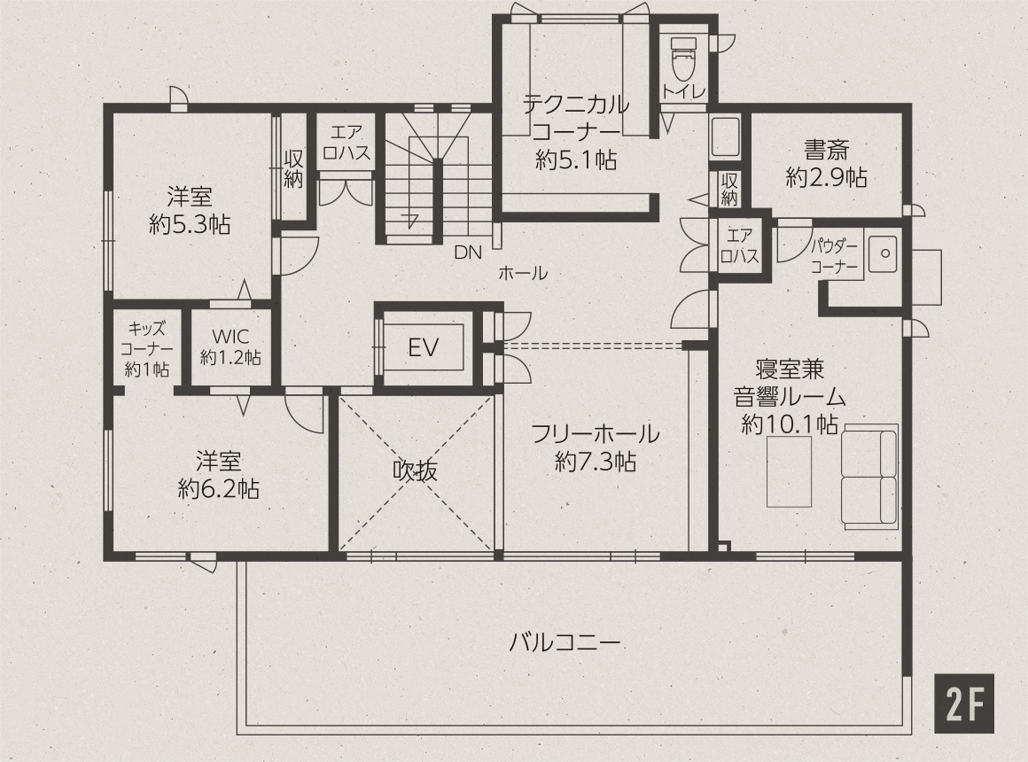 間取り図　2階